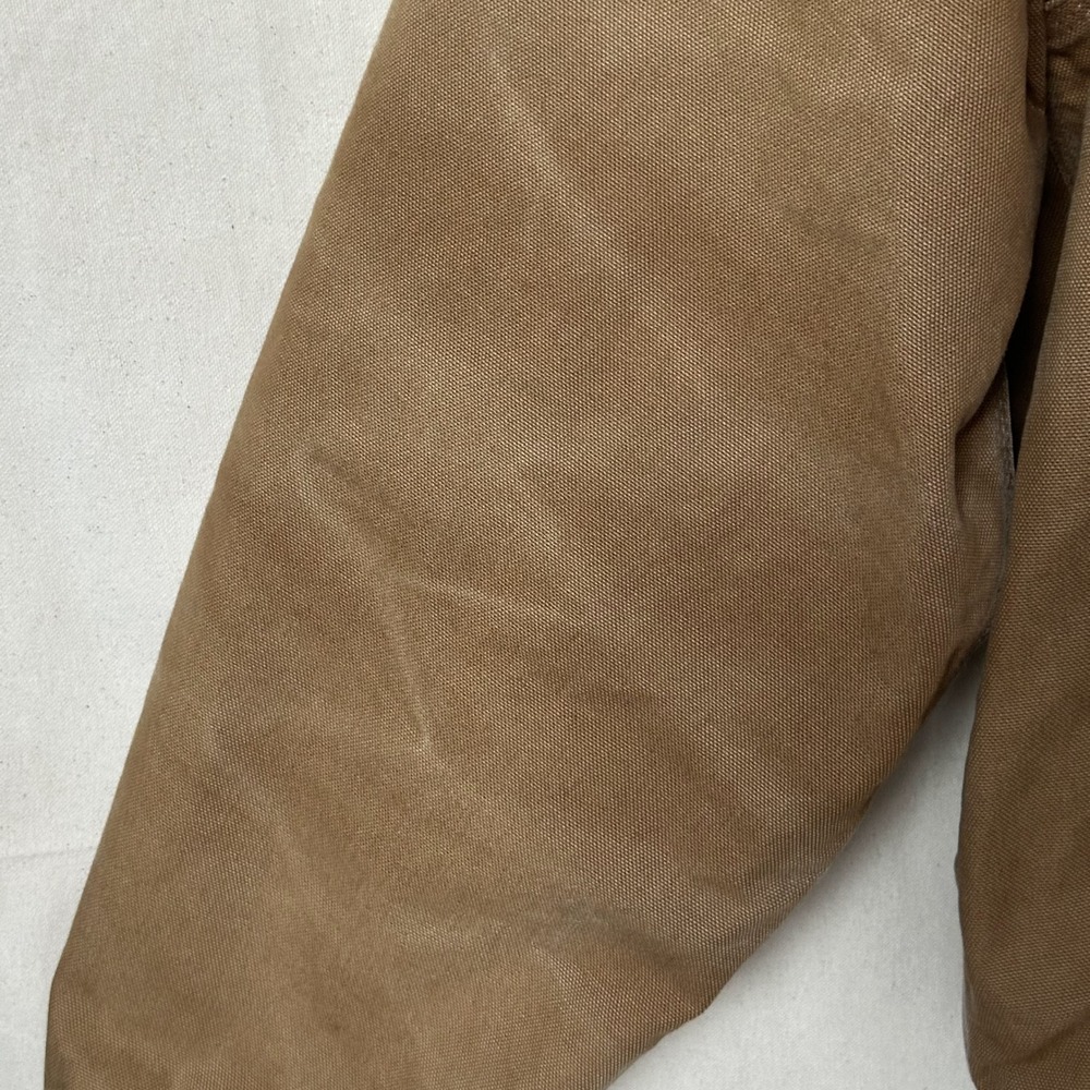 Carhartt Mens Loose Fit Duck Active Jacket Brown OJ0140-M Made in USA Distressed - Picture 8 of 16